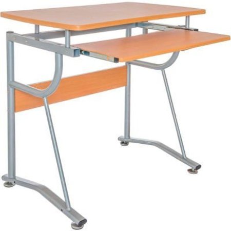 RTA PRODUCTS LLC Techni Mobili Compact Computer Desk, 43"W x 19-1/2"D x 30"H, Cherry RTA-8336-C09